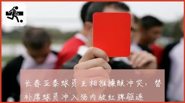 长春亚泰球员互相推搡酿冲突,替补席球员冲入场内被红牌驱逐